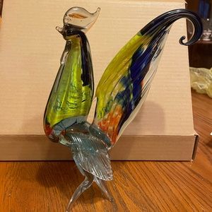 Glass rooster